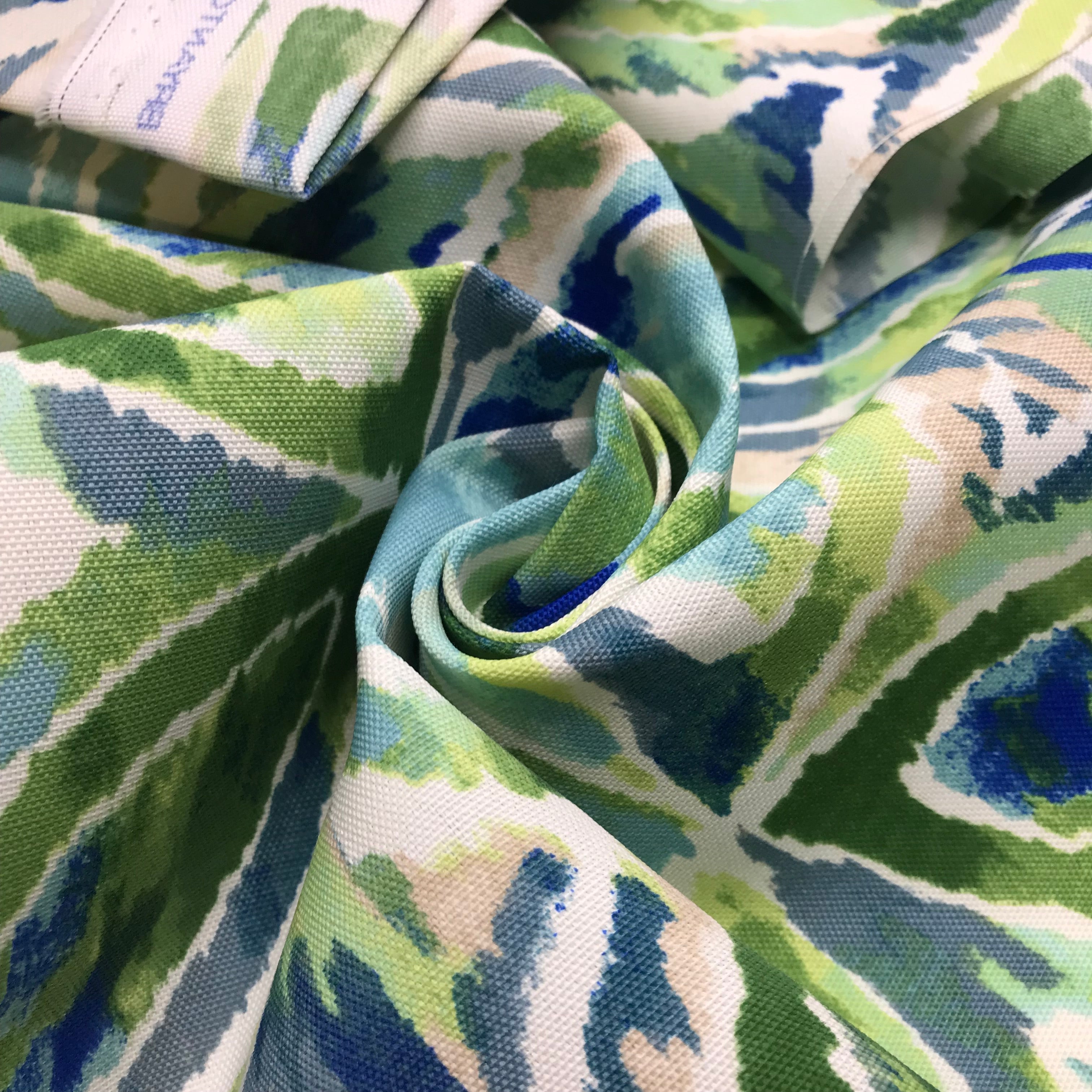 Watercolour Painting With Friends Water Resistant Poly Woven Green