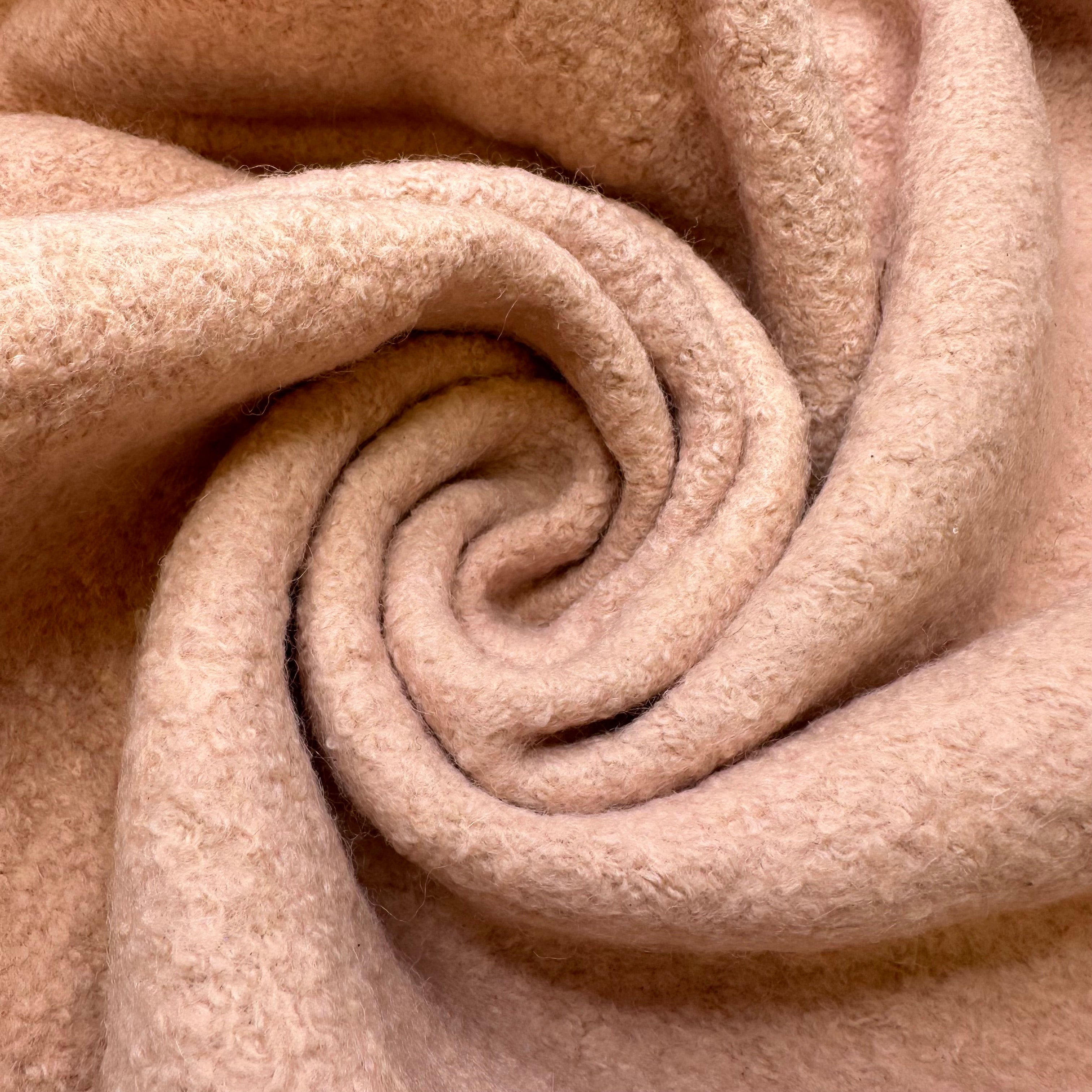 Cotton Candy Sheep Boiled Wool Knit Light Pink 1.15M Bundle