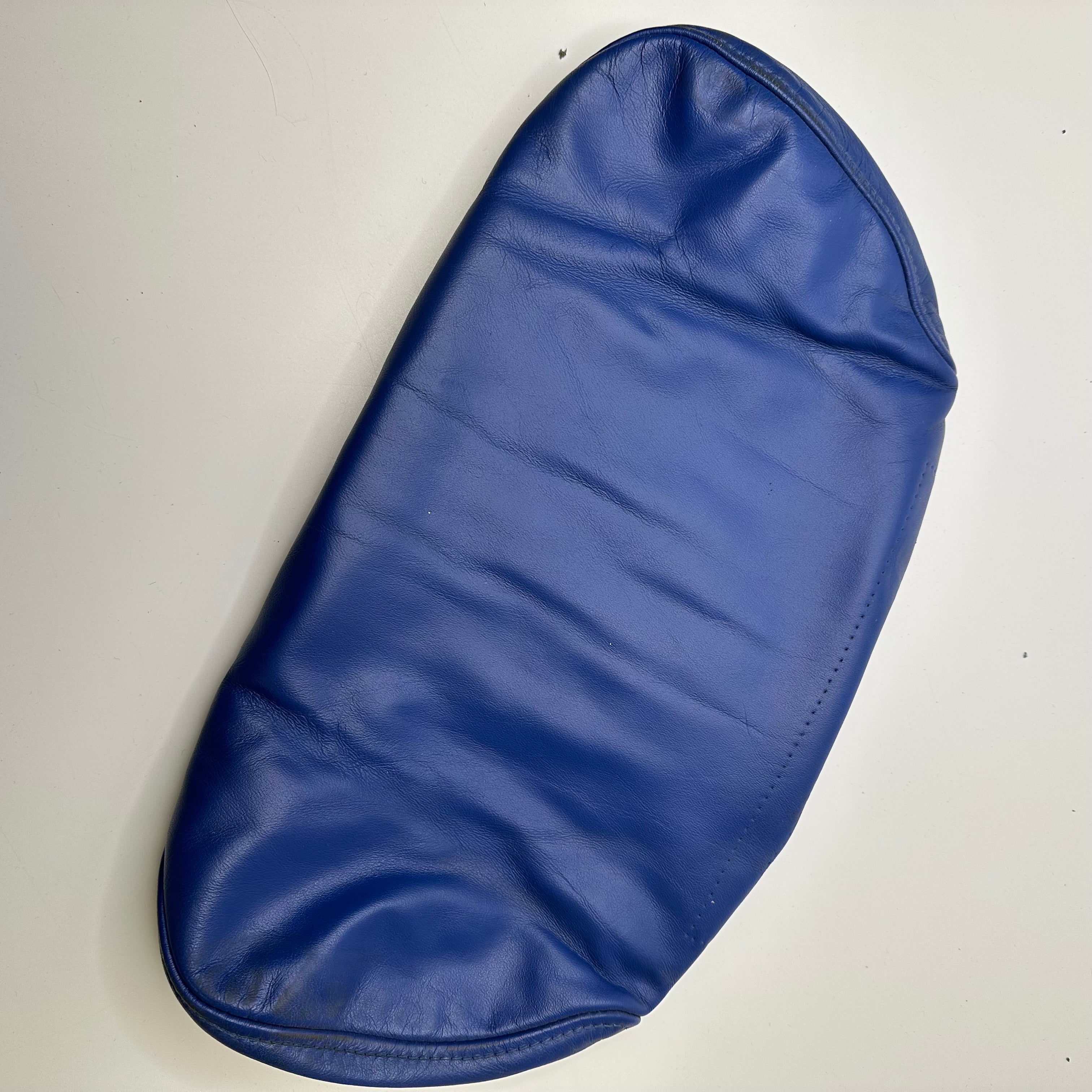 Leather Head Rest Brown/Blue Individual FABCYCLE