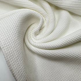 Under Layer Perfection - Tubular Waffle Knit Cotton Blend Knit - White - Bundles