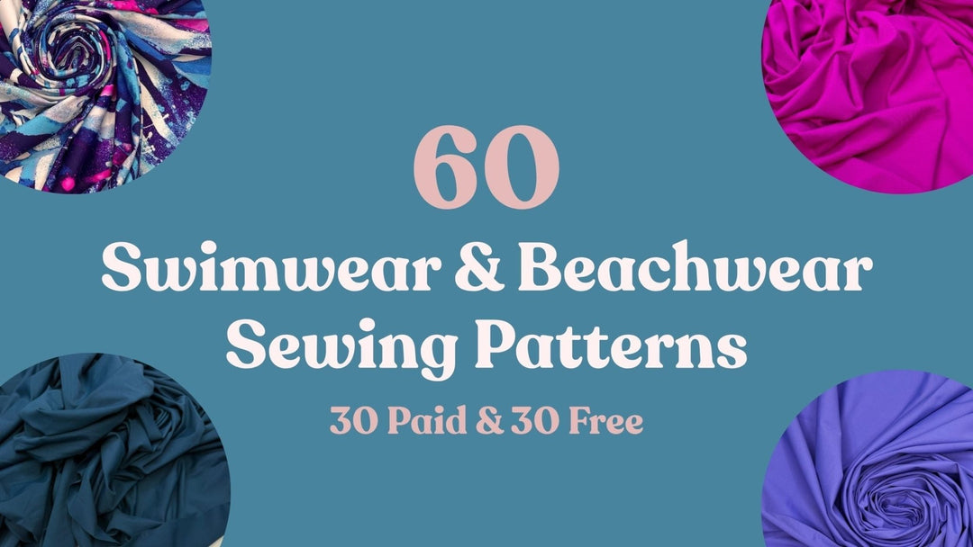 60 Swimwear and Beachwear Sewing Patterns: 30 Paid and 30 Free