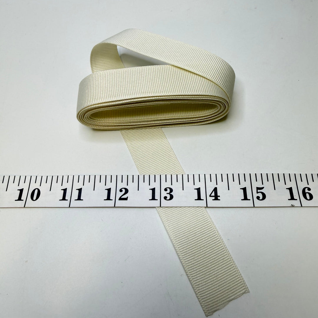 1" (25mm) Ribbon Trim - Cream - 3M Bundle - True Deadstock supplies Fabric by private - Sustainable Textile | FABCYCLE