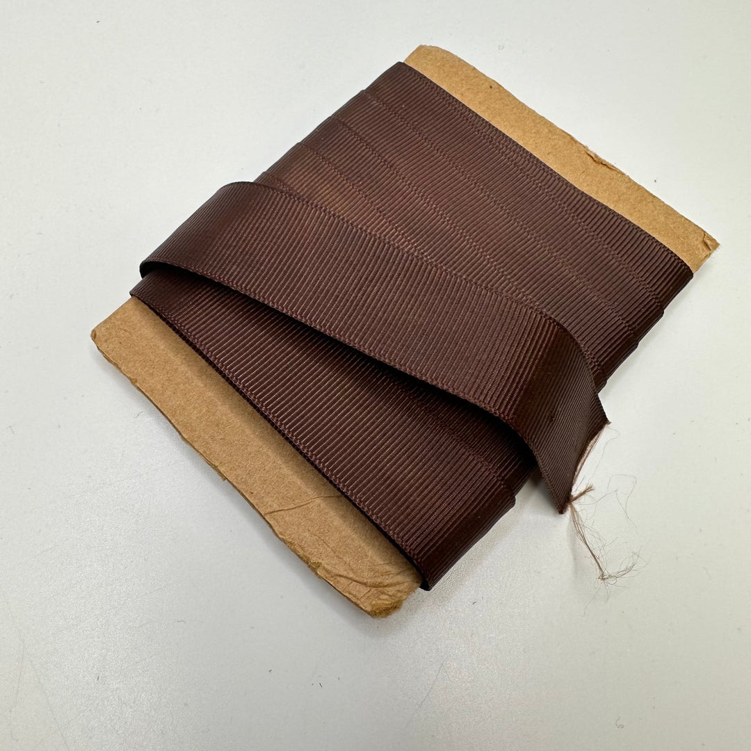 1" (25mm) Ribbon Trim - Dark Brown - 3.8M Bundle - True Deadstock supplies Fabric by private - Sustainable Textile | FABCYCLE