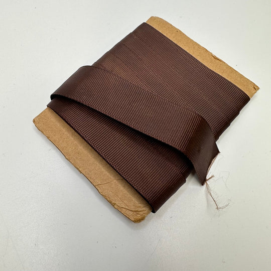 1" (25mm) Ribbon Trim - Dark Brown - 3.8M Bundle - True Deadstock supplies Fabric by private - Sustainable Textile | FABCYCLE