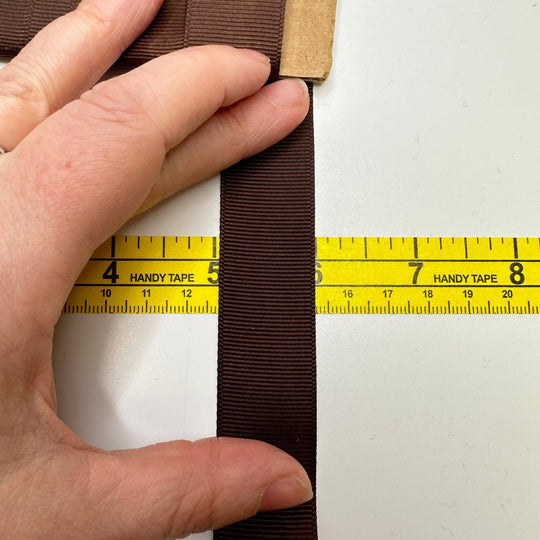 1" (25mm) Ribbon Trim - Dark Brown - 3.8M Bundle - True Deadstock supplies Fabric by private - Sustainable Textile | FABCYCLE