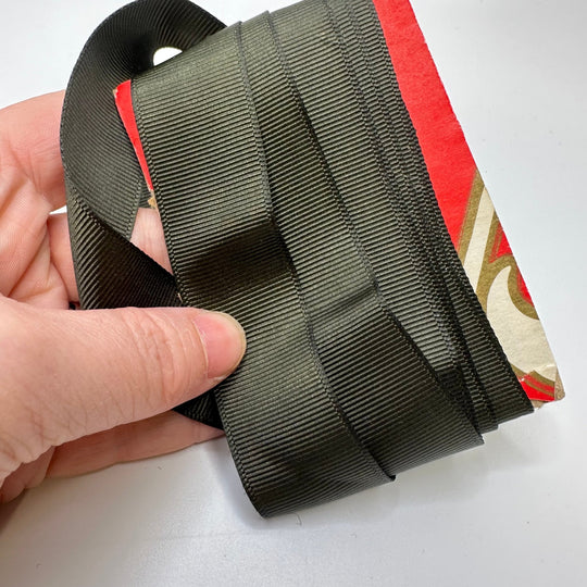 1" (25mm) Ribbon Trim - Dark Green - 2M Bundle - True Deadstock supplies Fabric by private - Sustainable Textile | FABCYCLE