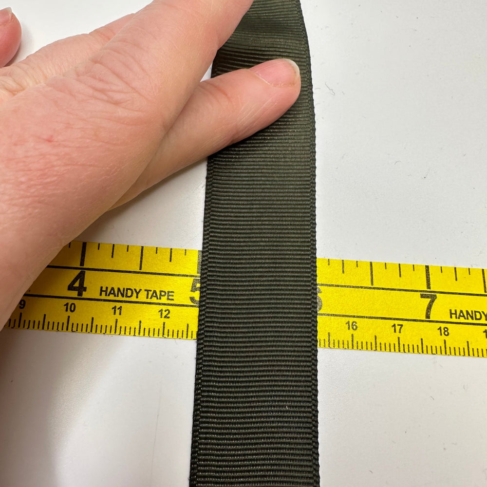 1" (25mm) Ribbon Trim - Dark Green - 2M Bundle - True Deadstock supplies Fabric by private - Sustainable Textile | FABCYCLE
