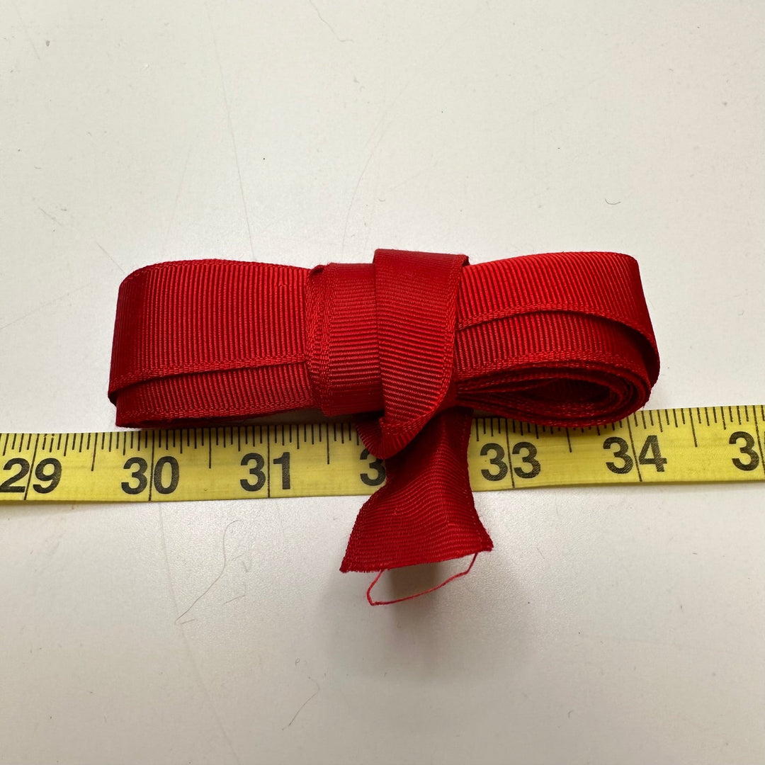 1" (25mm) Ribbon Trim - Red - 3.75M Bundle - True Deadstock supplies Fabric by private - Sustainable Textile | FABCYCLE