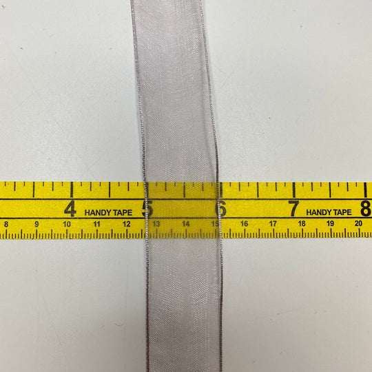 1" (25mm) Ribbon Trim - Silver - 1.9M Bundle - True Deadstock supplies Fabric by private - Sustainable Textile | FABCYCLE