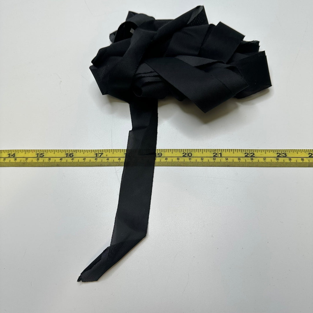1" (25mm) Tape Trim - Black - 4M Bundle - True Deadstock supplies Fabric by private - Sustainable Textile | FABCYCLE
