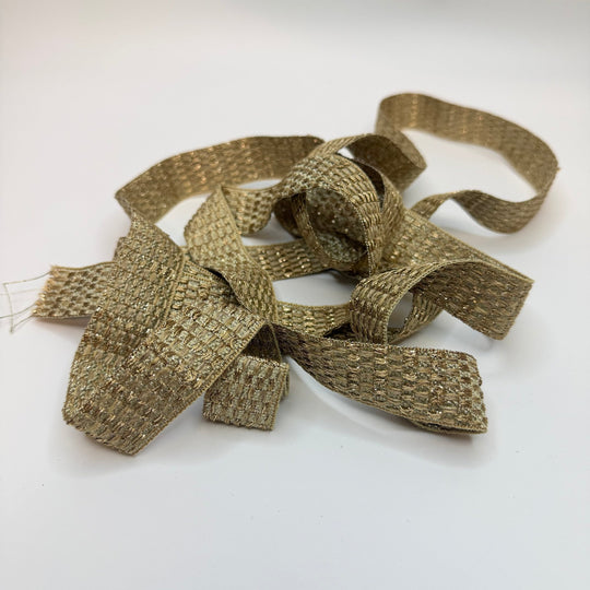 1" (25mm) Tape Trim - Gold - 2.25M Bundle - True Deadstock supplies Fabric by private - Sustainable Textile | FABCYCLE