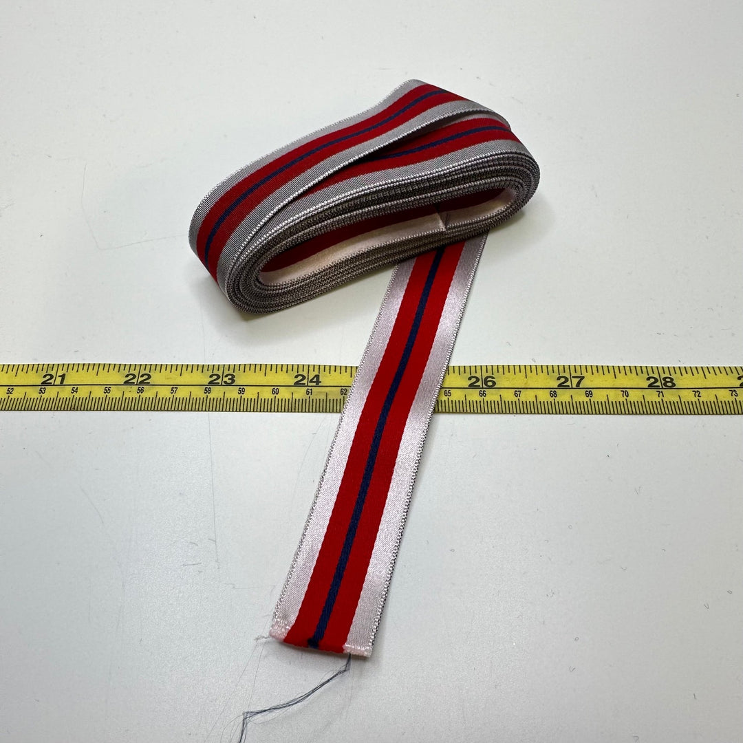 1" (25mm) Tape Trim - Red Multi - 3.9M Bundle - True Deadstock supplies Fabric by private - Sustainable Textile | FABCYCLE