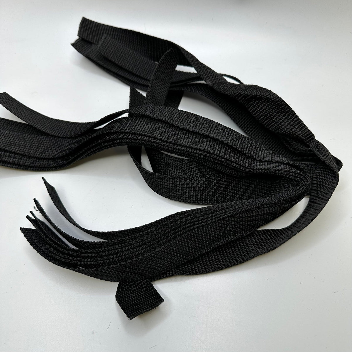1" (25mm) Webbing Trim - Black - 0.5M Bundle - True Deadstock supplies Fabric by private - Sustainable Textile | FABCYCLE