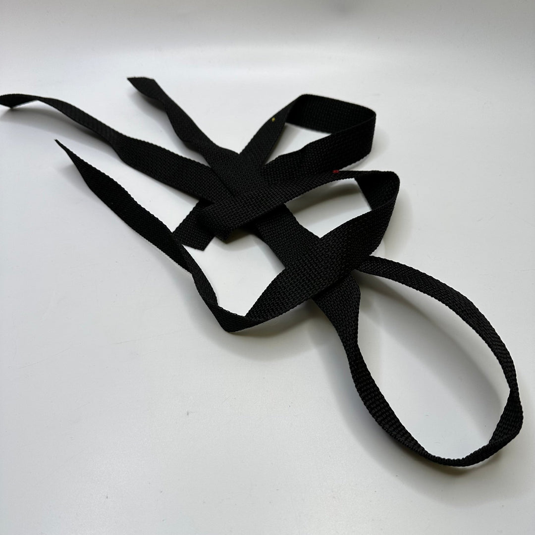 1" (25mm) Webbing Trim - Black - 2 Pack - True Deadstock supplies Fabric by private - Sustainable Textile | FABCYCLE