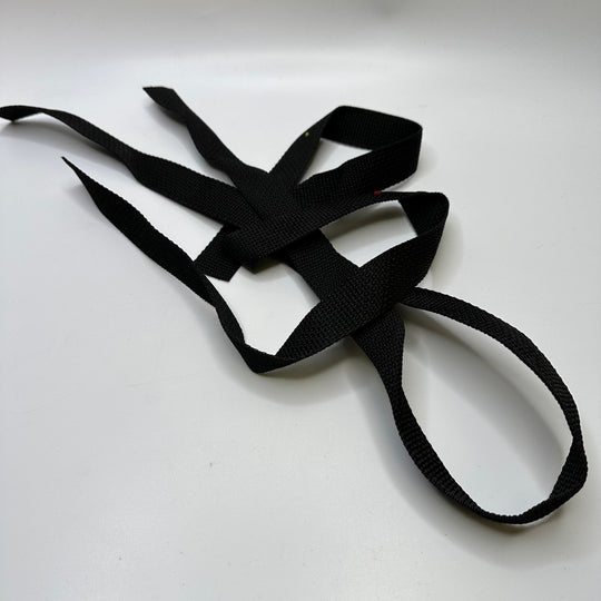 1" (25mm) Webbing Trim - Black - 2 Pack - True Deadstock supplies Fabric by private - Sustainable Textile | FABCYCLE