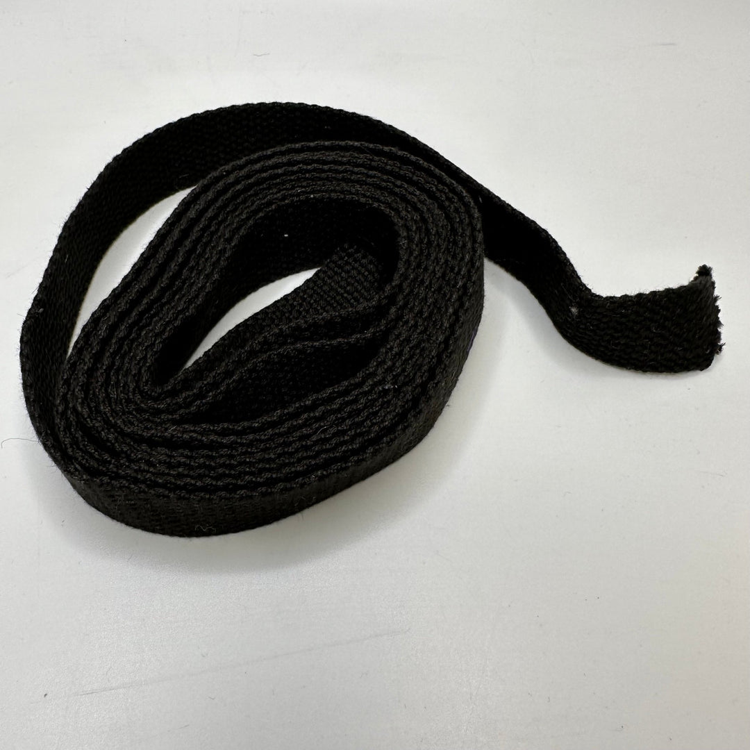 1" (25mm) Webbing Trim - Black - 2.6M Bundle - True Deadstock supplies Fabric by private - Sustainable Textile | FABCYCLE