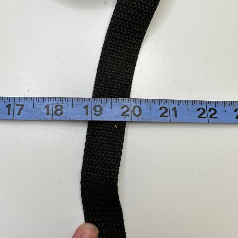 1" (25mm) Webbing Trim - Black - 2.6M Bundle - True Deadstock supplies Fabric by private - Sustainable Textile | FABCYCLE