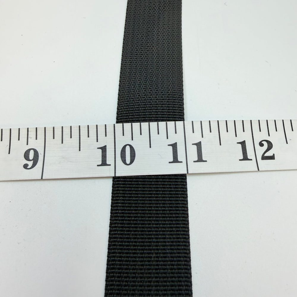 1" (25mm) Webbing Trim - Black - 3.2M Bundle - True Deadstock supplies Fabric by private - Sustainable Textile | FABCYCLE