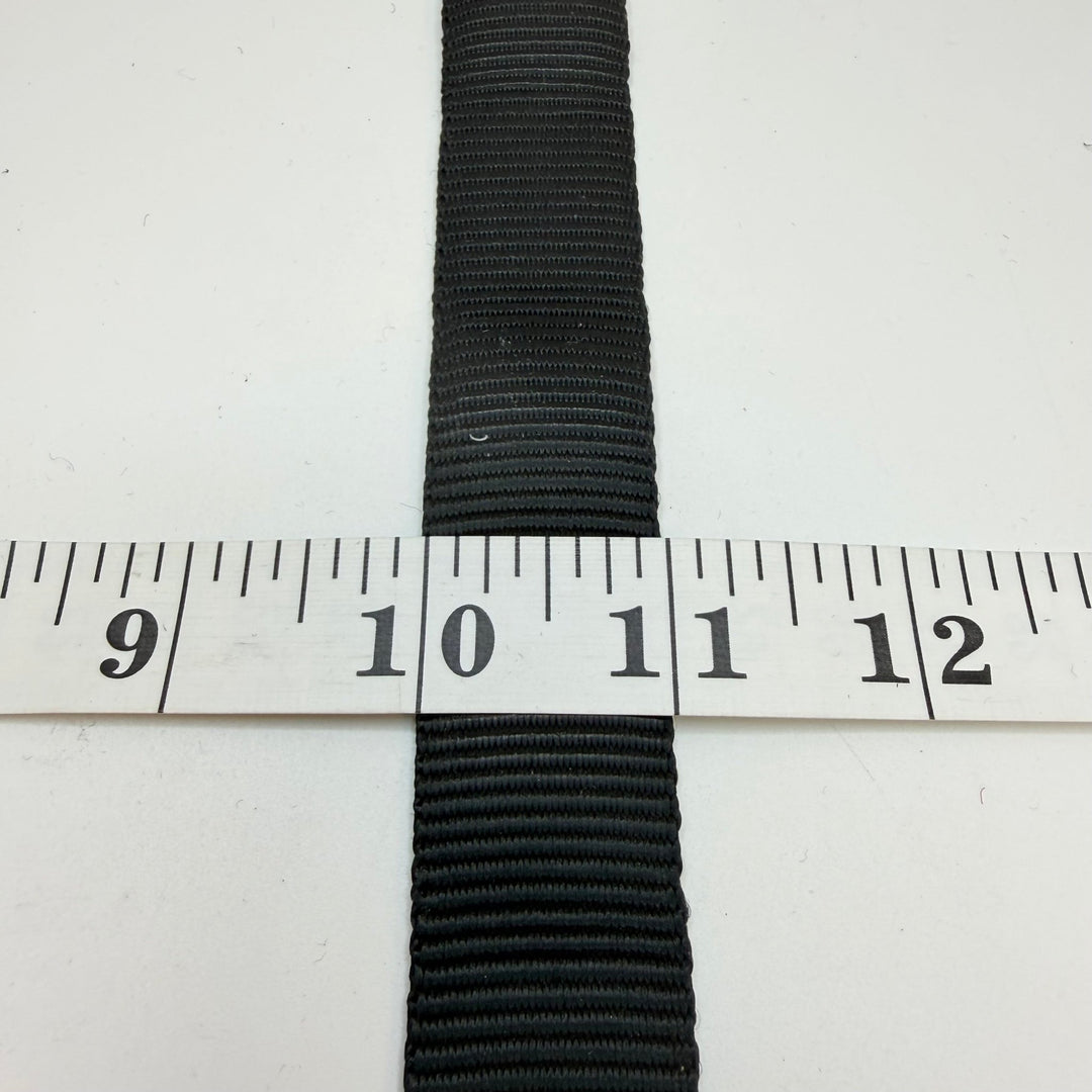 1" (25mm) Webbing Trim - Black - 3.2M Bundle - True Deadstock supplies Fabric by private - Sustainable Textile | FABCYCLE