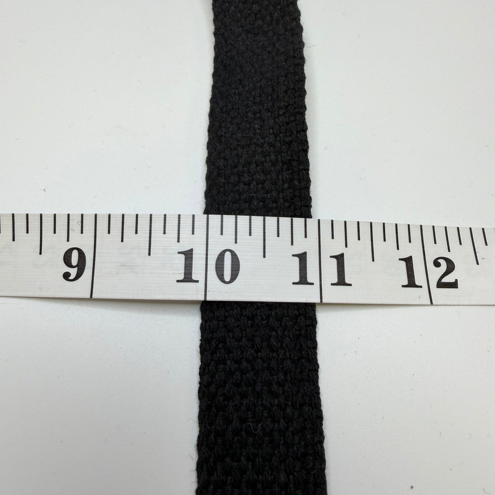 1" (25mm) Webbing Trim - Black - 8 Pack - True Deadstock supplies Fabric by private - Sustainable Textile | FABCYCLE