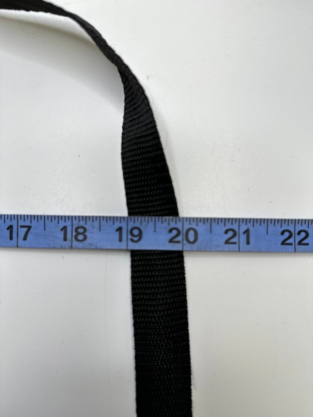 1" (25mm) Webbing Trim - Black - Roll - True Deadstock supplies Fabric by private - Sustainable Textile | FABCYCLE