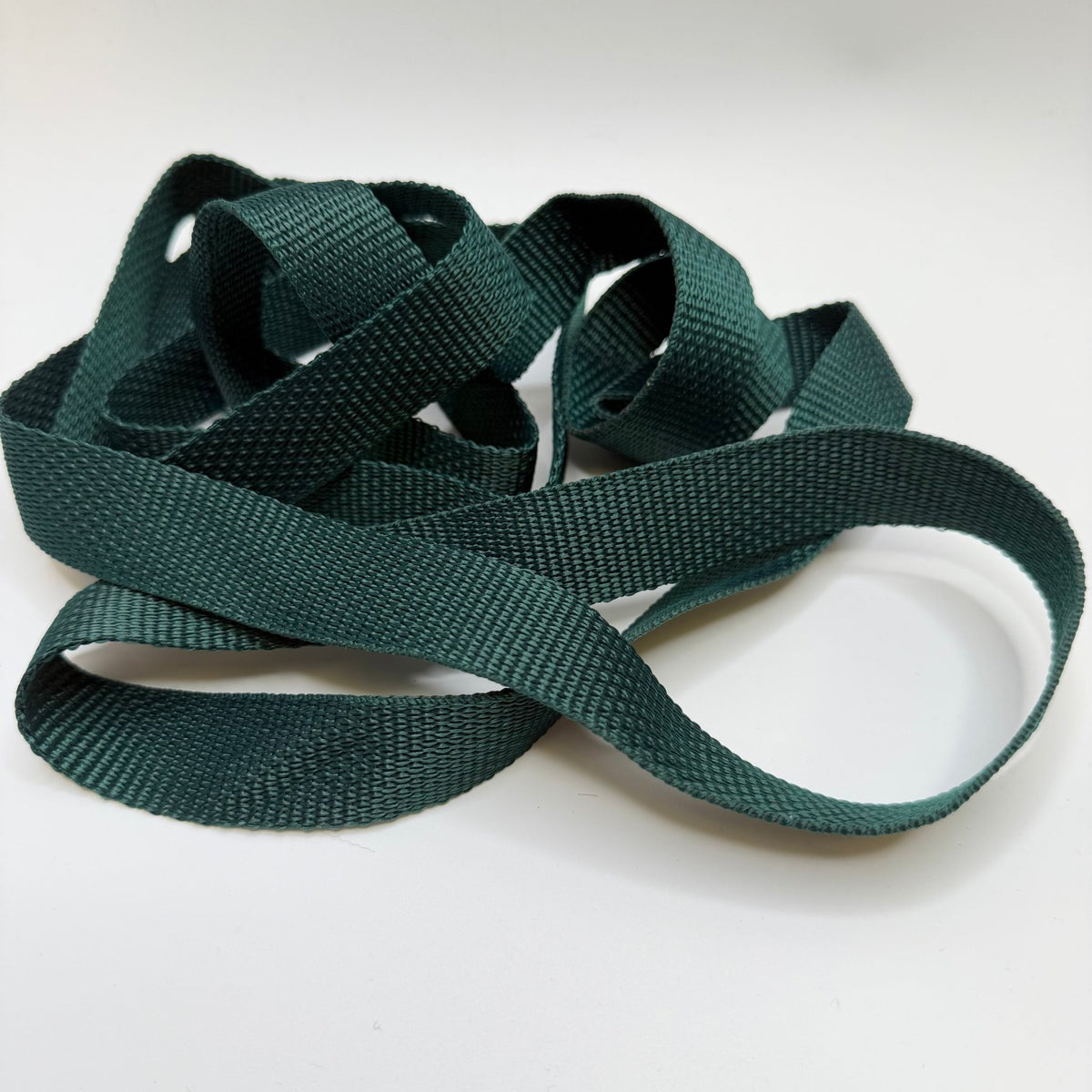 1" (25mm) Webbing Trim - Dark Green - 2M Bundle - True Deadstock supplies Fabric by private - Sustainable Textile | FABCYCLE