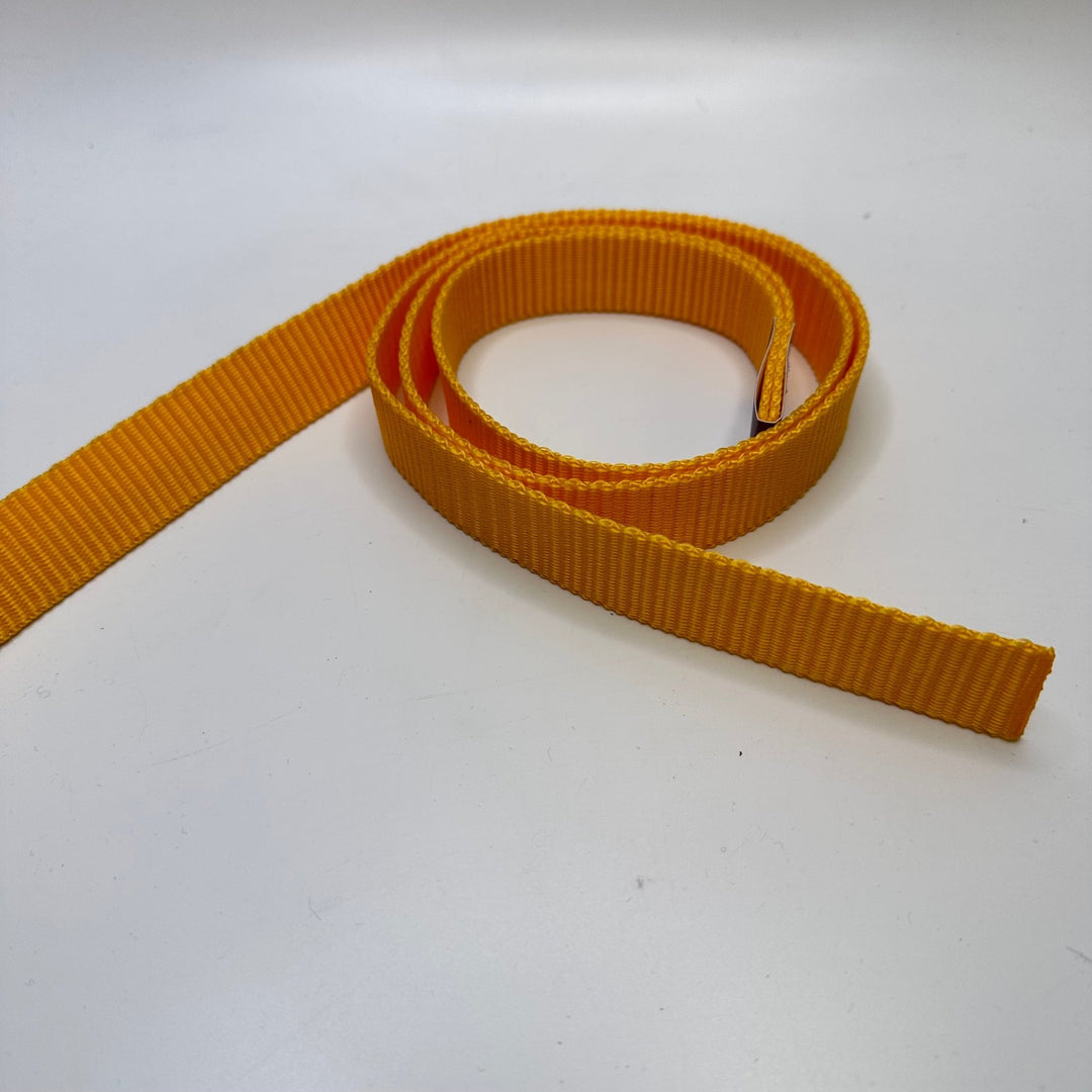 1" (25mm) Webbing Trim - Gold/Yellow - 2 Pack - True Deadstock supplies Fabric by private - Sustainable Textile | FABCYCLE