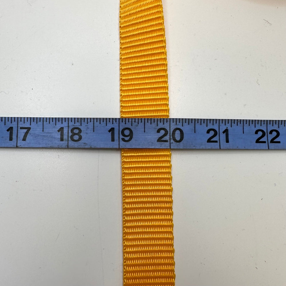 1" (25mm) Webbing Trim - Gold/Yellow - 2 Pack - True Deadstock supplies Fabric by private - Sustainable Textile | FABCYCLE