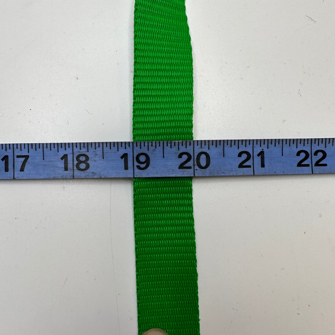 1" (25mm) Webbing Trim - Green - 2 Pack - True Deadstock supplies Fabric by private - Sustainable Textile | FABCYCLE