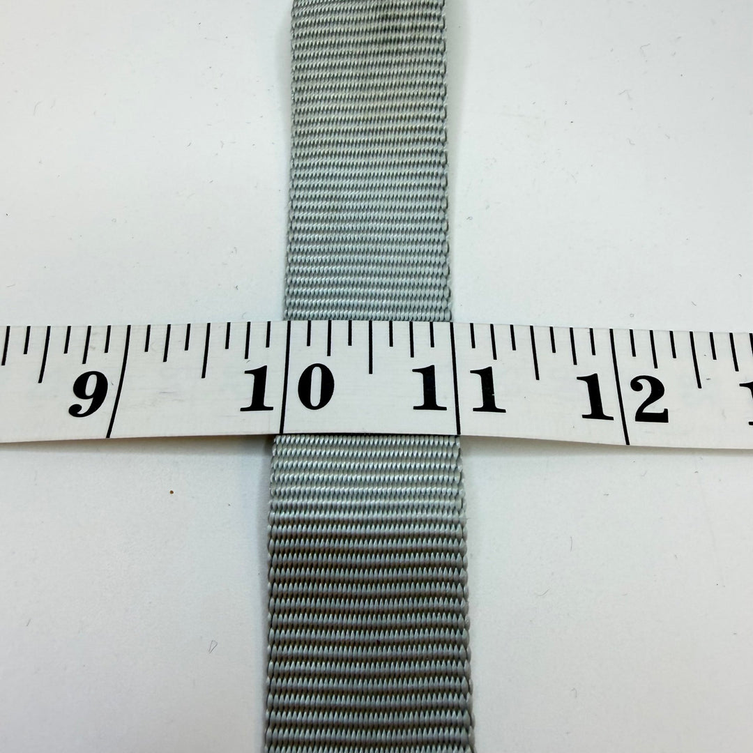 1" (25mm) Webbing Trim - Grey/Silver - 1.9M Bundle - True Deadstock supplies Fabric by private - Sustainable Textile | FABCYCLE