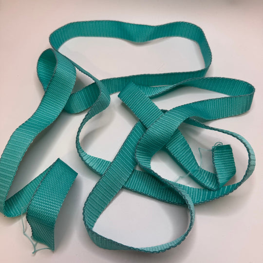 1" (25mm) Webbing Trim - Light Blue - 2.5M Bundle - True Deadstock supplies Fabric by private - Sustainable Textile | FABCYCLE