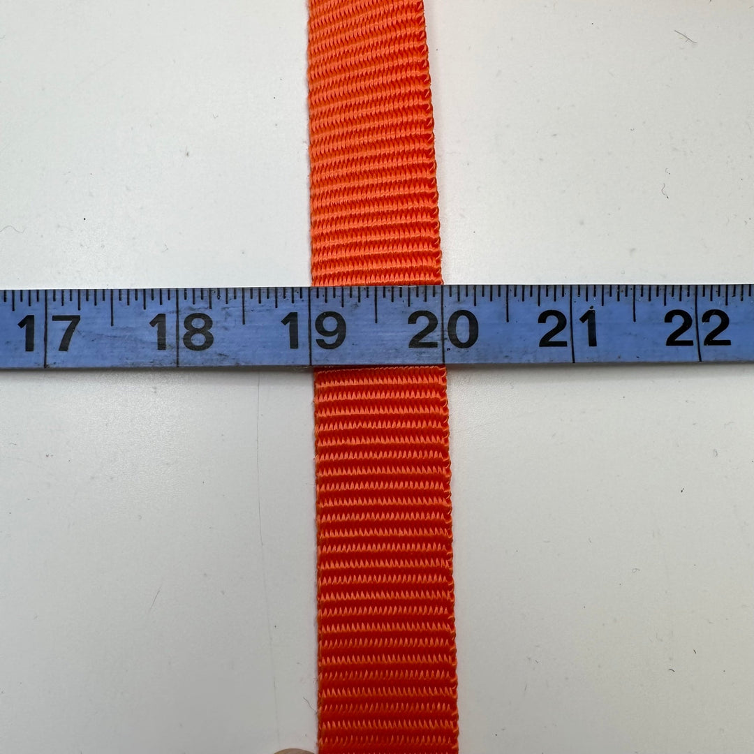 1" (25mm) Webbing Trim - Orange - 2 Pack - True Deadstock supplies Fabric by private - Sustainable Textile | FABCYCLE