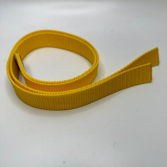 1" (25mm) Webbing Trim - Yellow - 2 Pack - True Deadstock supplies Fabric by private - Sustainable Textile | FABCYCLE