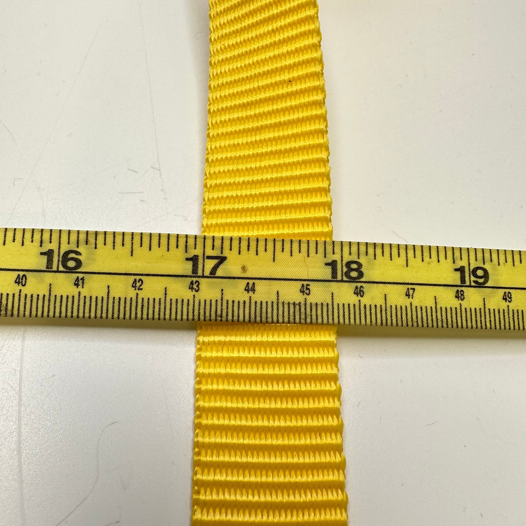 1" (25mm) Webbing Trim - Yellow - 3.8M Bundle - True Deadstock supplies Fabric by private - Sustainable Textile | FABCYCLE