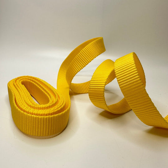 1" (25mm) Webbing Trim - Yellow - 3.8M Bundle - True Deadstock supplies Fabric by private - Sustainable Textile | FABCYCLE