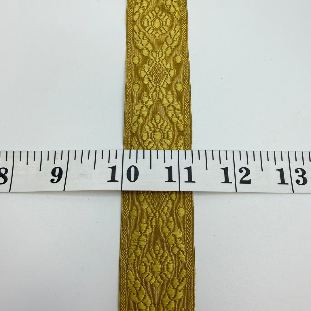 1 ¼" (32mm) Vintage Tape Trim - Gold/Yellow - 2.35M Bundle - True Deadstock supplies Fabric by private - Sustainable Textile | FABCYCLE