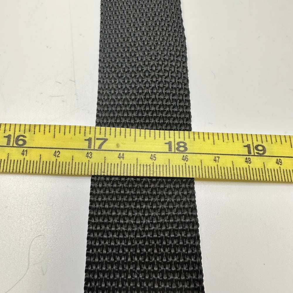 1 ¼" (32mm) Webbing Trim - Black - 1.9M Bundle - True Deadstock supplies Fabric by private - Sustainable Textile | FABCYCLE
