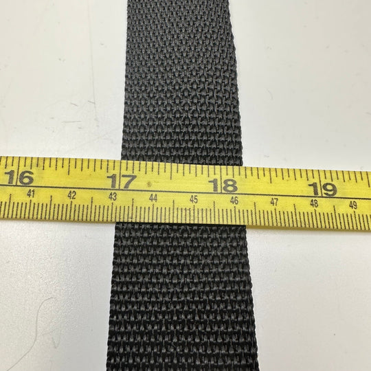 1 ¼" (32mm) Webbing Trim - Black - 1.9M Bundle - True Deadstock supplies Fabric by private - Sustainable Textile | FABCYCLE