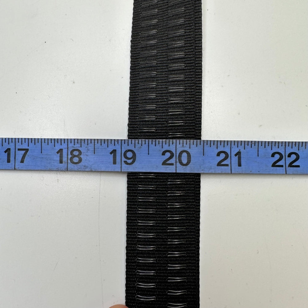 1 ¼" (32mm) Webbing Trim - Black - 2 Pack - True Deadstock supplies Fabric by private - Sustainable Textile | FABCYCLE