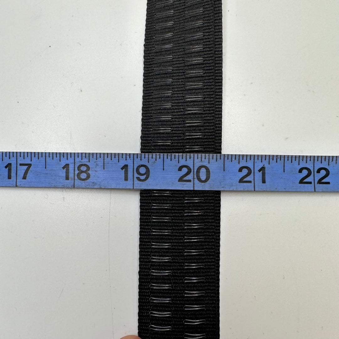 1 ¼" (32mm) Webbing Trim - Black - 2 Pack - True Deadstock supplies Fabric by private - Sustainable Textile | FABCYCLE
