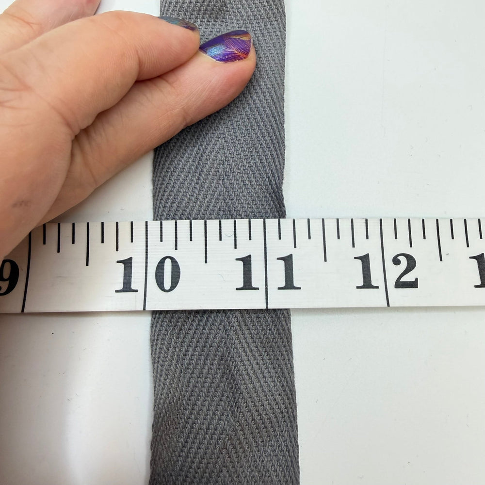 1 ¼" (32mm) Webbing Trim - Grey - 1.95M Bundle - True Deadstock supplies Fabric by private - Sustainable Textile | FABCYCLE