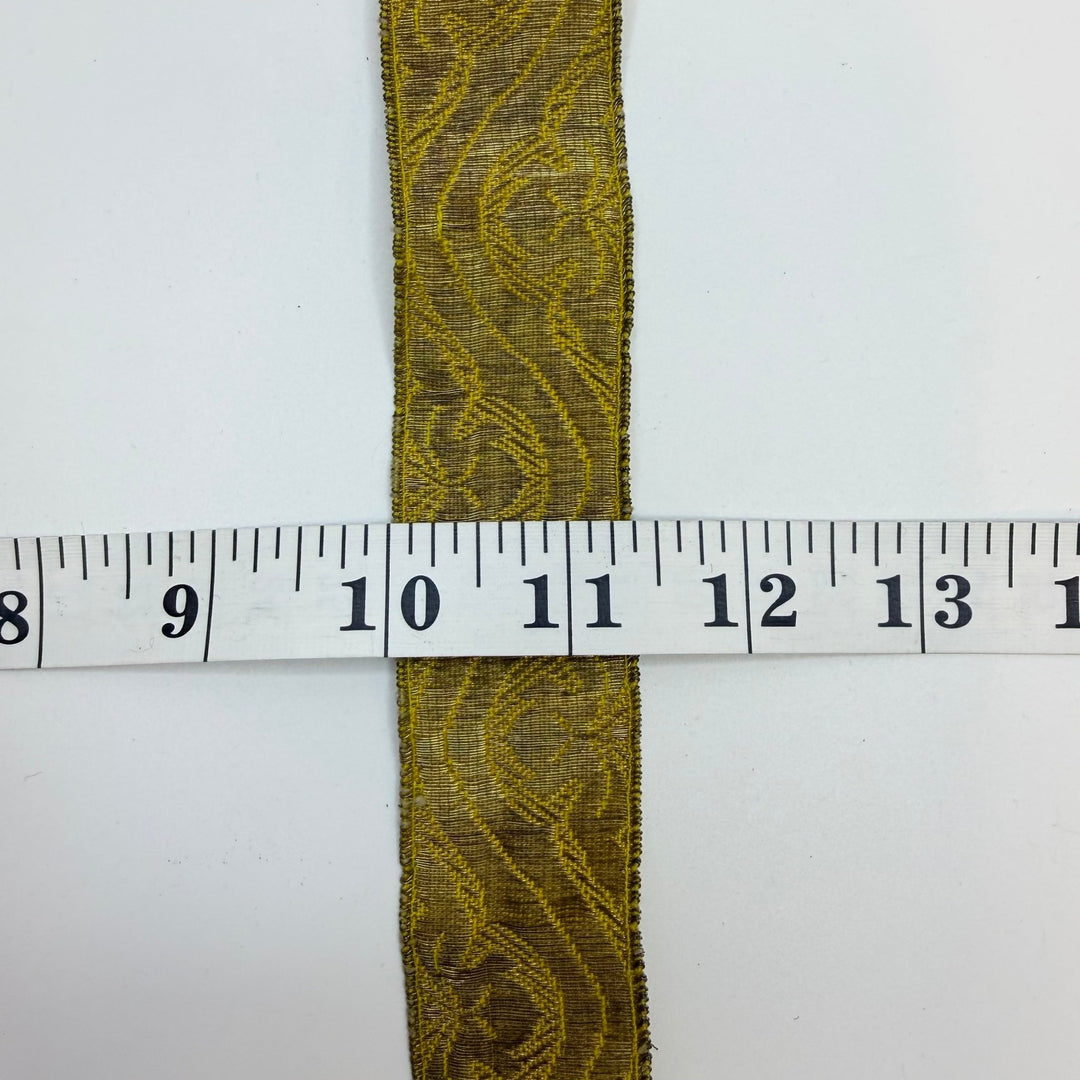 1 ⅜" (35mm) Vintage Tape Trim - Gold - 1.55M Bundle - True Deadstock supplies Fabric by private - Sustainable Textile | FABCYCLE
