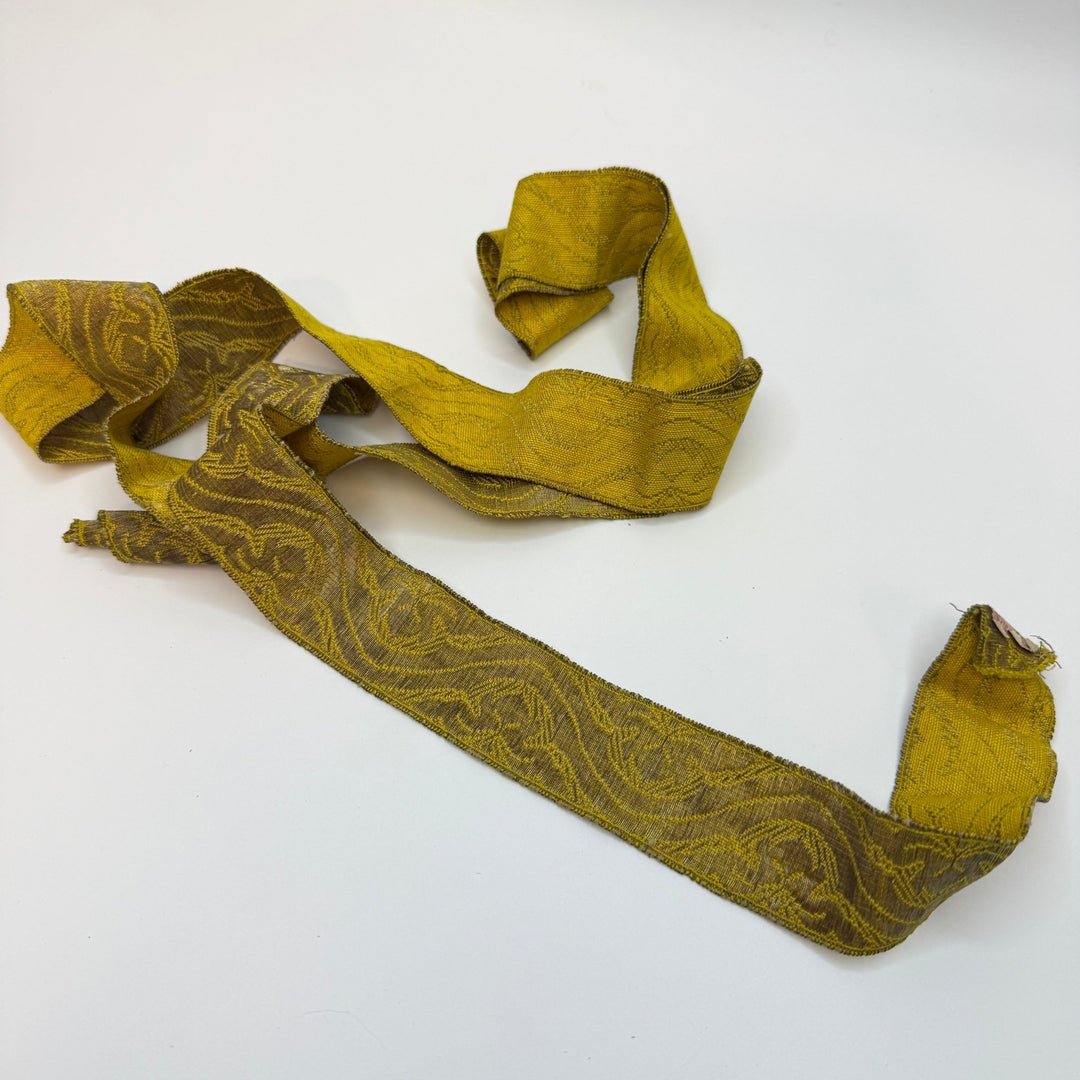 1 ⅜" (35mm) Vintage Tape Trim - Gold - 1.55M Bundle - True Deadstock supplies Fabric by private - Sustainable Textile | FABCYCLE