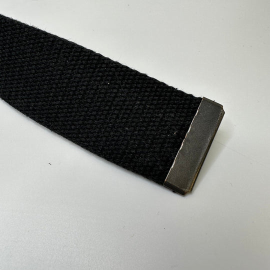 1 ½" (38mm) Metal End Casing Webbing Trim - Black - 1.14M Bundle - True Deadstock supplies Fabric by private - Sustainable Textile | FABCYCLE