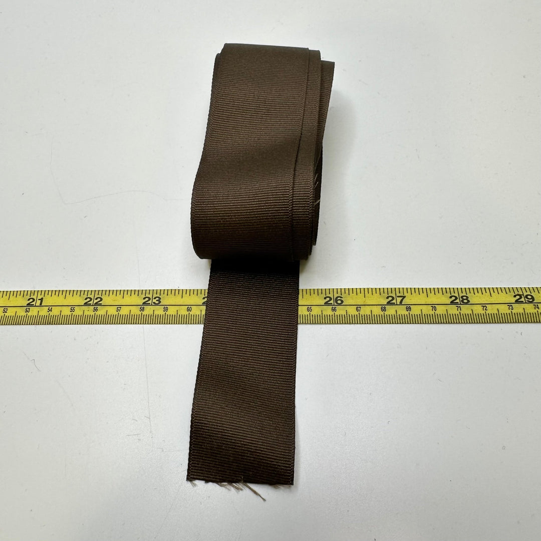 1 ½" (38mm) Ribbon Trim - Brown - 6.9M Bundle - True Deadstock supplies Fabric by private - Sustainable Textile | FABCYCLE