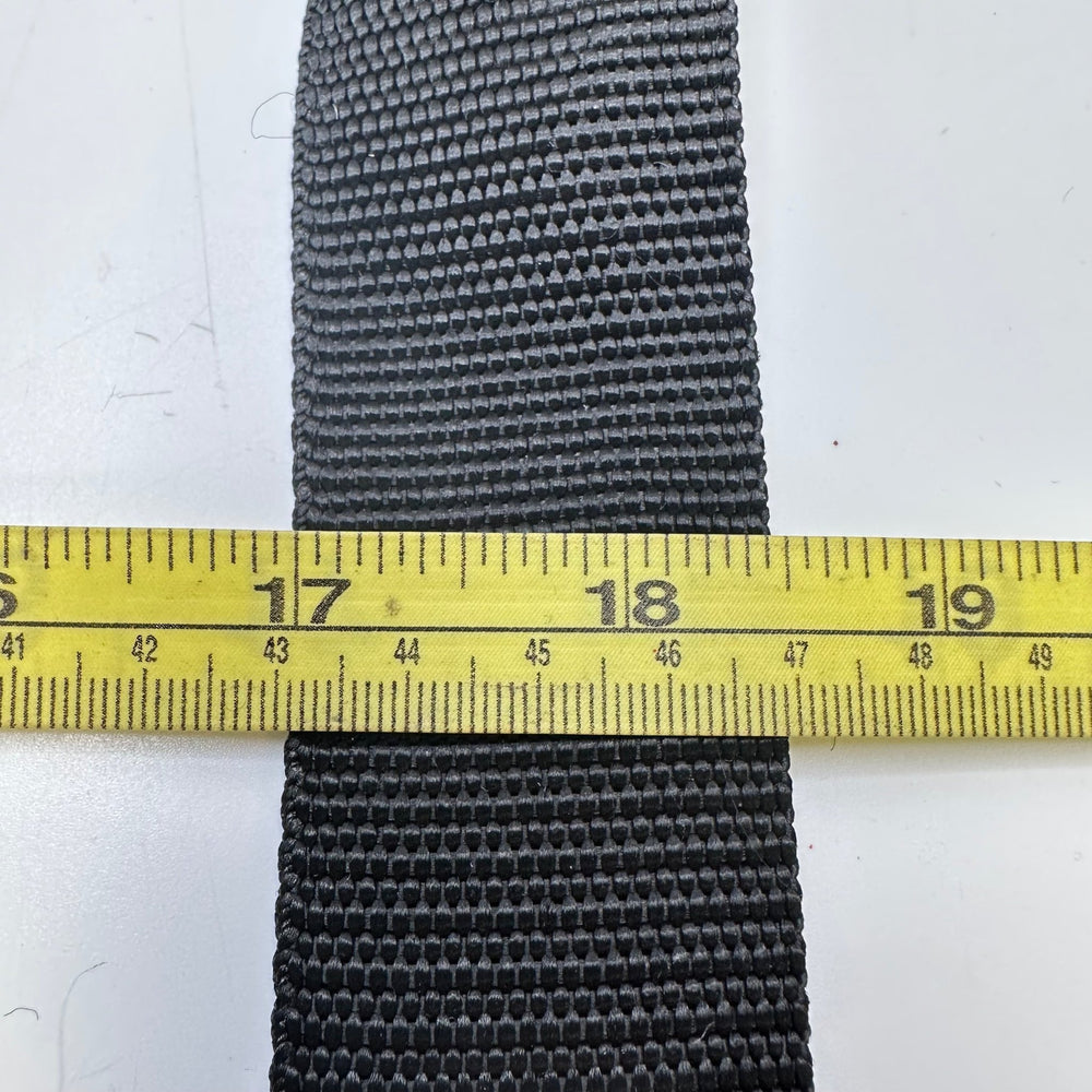 1 ½" (38mm) Webbing Trim - Black - 1.9M Bundle - True Deadstock supplies Fabric by private - Sustainable Textile | FABCYCLE