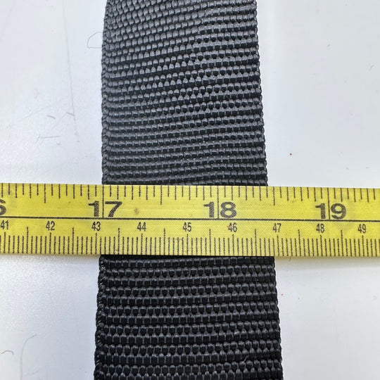 1 ½" (38mm) Webbing Trim - Black - 1.9M Bundle - True Deadstock supplies Fabric by private - Sustainable Textile | FABCYCLE