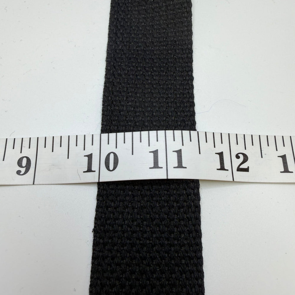 1 ½" (38mm) Webbing Trim - Black - 5M Bundle - True Deadstock supplies Fabric by private - Sustainable Textile | FABCYCLE