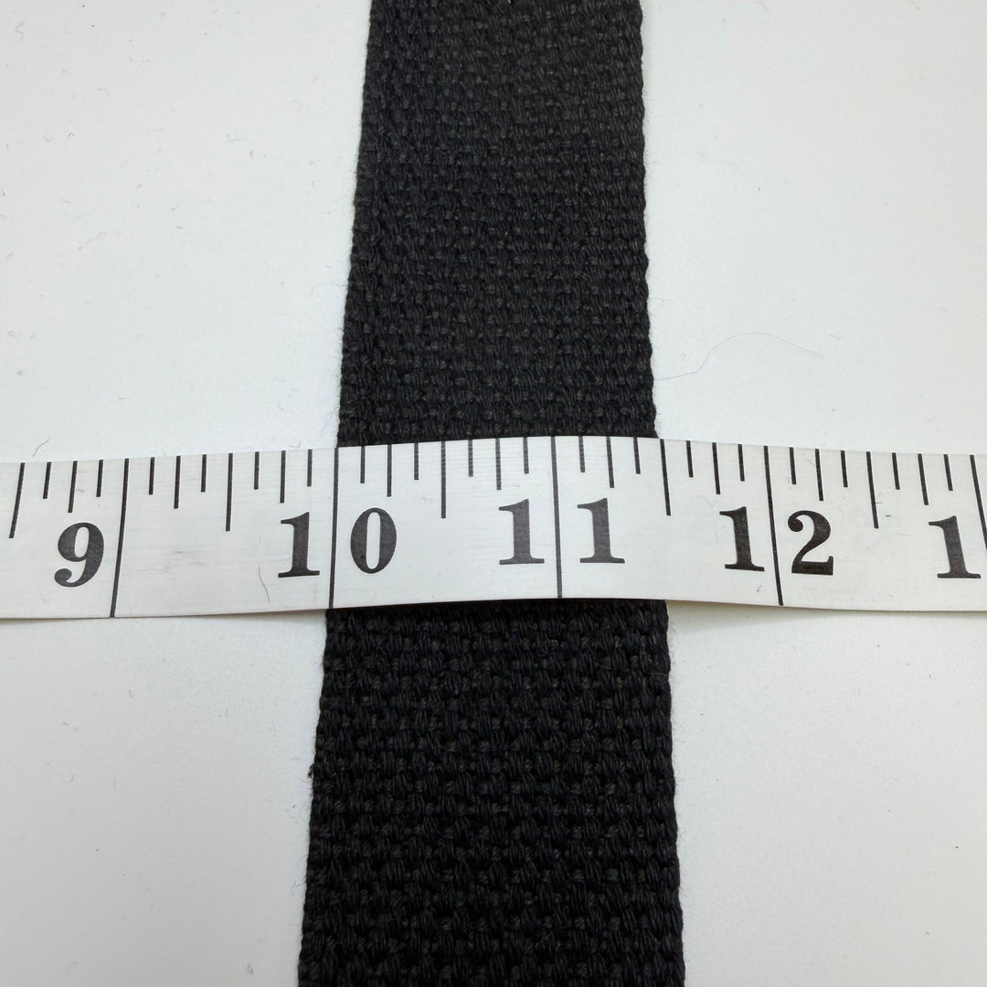 1 ½" (38mm) Webbing Trim - Black - 5M Bundle - True Deadstock supplies Fabric by private - Sustainable Textile | FABCYCLE