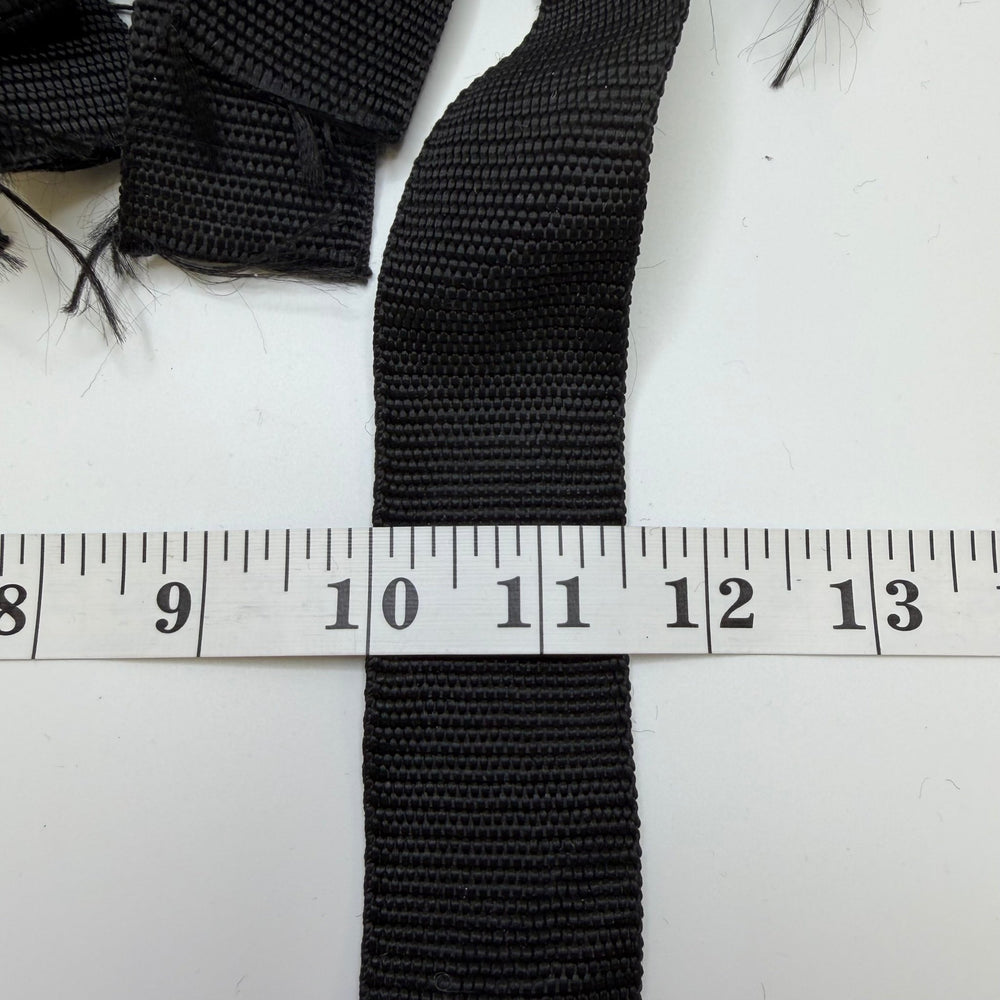 1 ½" (38mm) Webbing Trim - Black - 8 Pack - True Deadstock supplies Fabric by private - Sustainable Textile | FABCYCLE